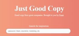 Trova idee di copywriting E-mail con Good Copy