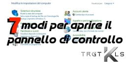 7 modi per aprire il Pannello di Controllo in Windows 10