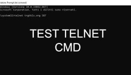 Test SMTP 587 tramite telnet