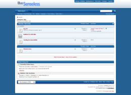 vBulletin Blue Senseless Skin 4.x