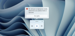 Dettatura in Windows 11