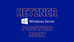 Hetzner Windows Server 2019 Reset Password Administrator