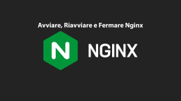 Come Avviare, Riavviare e Fermare Nginx