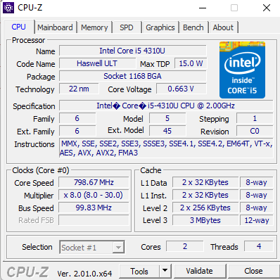 CPU Z: software di benchmark della CPU