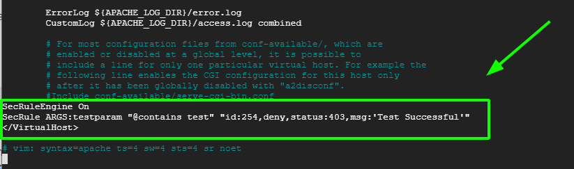 Prova ModSecurity su Ubuntu
