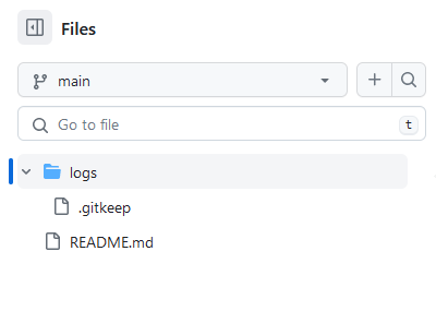 Creazione di una directory vuota su Github