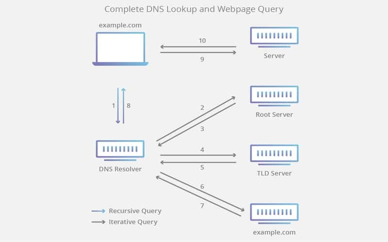path of a Ubuntu DNS query