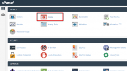 Controllare e verificare gli errori dei siti su cPanel