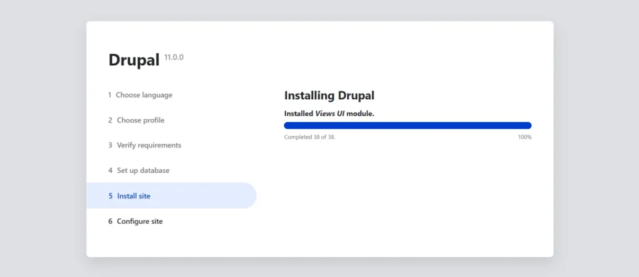 Sito di installazione Drupal